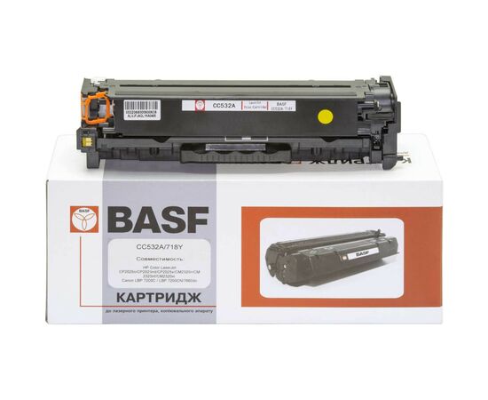 Картридж BASF для HP CLJ CP2025/CM2320, Canon 718 Yellow (KT-CC532A)
