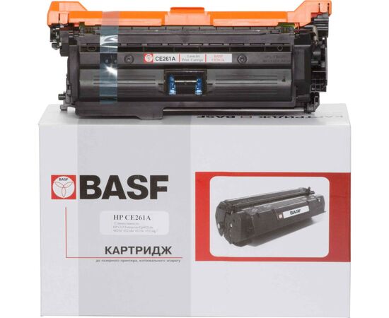 Картридж BASF для HP CLJ CP4025dn/4525xh аналог CE261A Cyan (KT-CE261A)