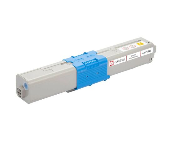 Тонер-картридж BASF OKI C301/C321/MC332/MC342/ 44973541 Yellow (KT-44973541), изображение 2 Тонер-картридж BASF OKI C301/C321/MC332/MC342/ 44973541 Yellow (KT-44973541), изображение 2