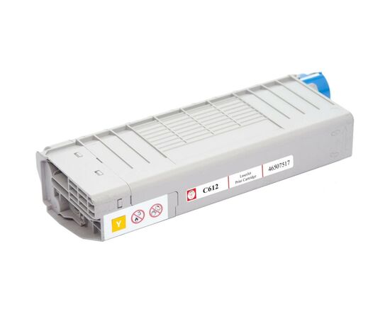 Тонер-картридж BASF OKI C612/ 46507517 Yellow (KT-46507517), изображение 2 Тонер-картридж BASF OKI C612/ 46507517 Yellow (KT-46507517), изображение 2