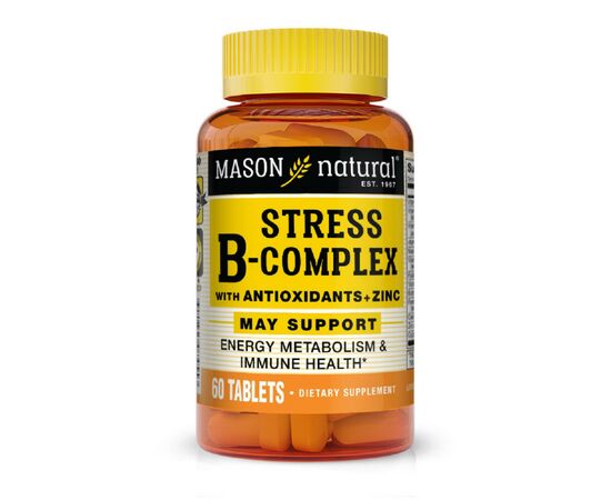Витаминно-минеральный комплекс Mason Natural B-комплекс от стресса с антиоксидантами и цинком, Stress B-C (MAV07455)