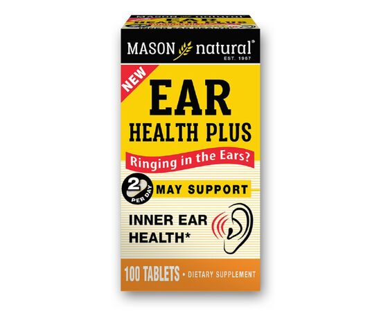 Витаминно-минеральный комплекс Mason Natural Здоровье ушей, Ear Health Plus, 100 таблеток (MAV18081)