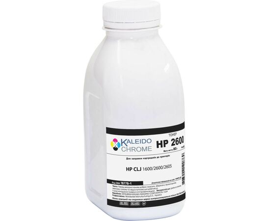 Тонер HP CLJ 1600/2600/2605 , 80г Black Kaleidochrome (TB77B-1)