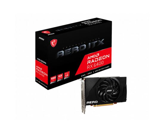 Відеокарта MSI Radeon RX 6400 4Gb AERO ITX (RX 6400 AERO ITX 4G)