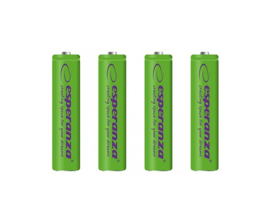 Акумулятор Esperanza AAA 1000mAh Ni-MH * 4 green (EZA102G), зображення 3 Акумулятор Esperanza AAA 1000mAh Ni-MH * 4 green (EZA102G), зображення 3