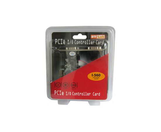 Контроллер ST-Lab RS232 (COM) 2 ch Exar XR17V352, PCI-E (I-560), изображение 2 Контроллер ST-Lab RS232 (COM) 2 ch Exar XR17V352, PCI-E (I-560), изображение 2