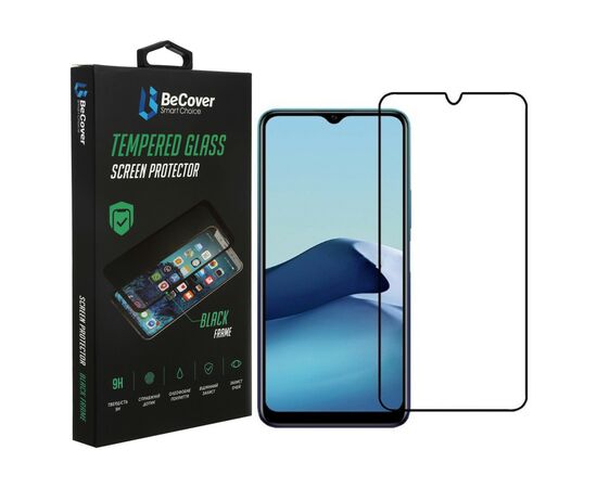 Стекло защитное BeCover Vivo Y11s Black (707312)