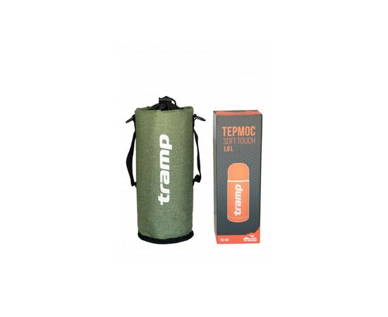 Чехол для термоса Tramp Soft Touch 1,0 л Olive (TRA-293-olive-melange), изображение 6 Чехол для термоса Tramp Soft Touch 1,0 л Olive (TRA-293-olive-melange), изображение 6