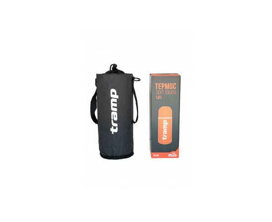 Чехол для термоса Tramp Soft Touch 1,0 л Grey (TRA-293-grey-melange), изображение 6 Чехол для термоса Tramp Soft Touch 1,0 л Grey (TRA-293-grey-melange), изображение 6