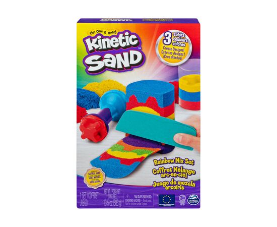 Набір для творчості Kinetic Sand Райдужний мікс 3 кольори 383 г (71474)