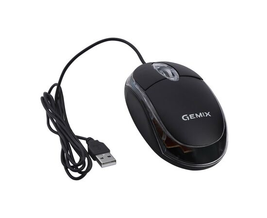 Мышка Gemix GM105 USB black (GM105Bk), изображение 4 Мышка Gemix GM105 USB black (GM105Bk), изображение 4