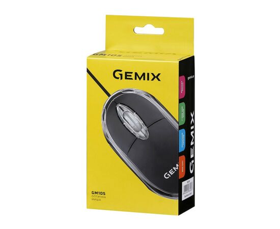 Мышка Gemix GM105 USB black (GM105Bk), изображение 8 Мышка Gemix GM105 USB black (GM105Bk), изображение 8