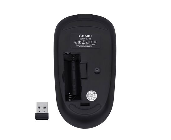 Мишка Gemix GM195 Wireless Black (GM195Bk), зображення 5 Мишка Gemix GM195 Wireless Black (GM195Bk), зображення 5