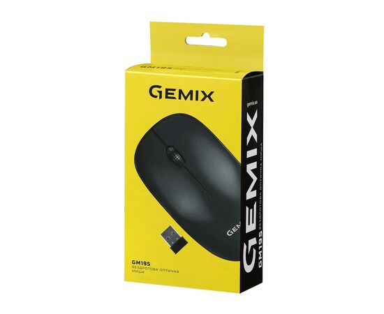 Мишка Gemix GM195 Wireless Black (GM195Bk), зображення 7 Мишка Gemix GM195 Wireless Black (GM195Bk), зображення 7