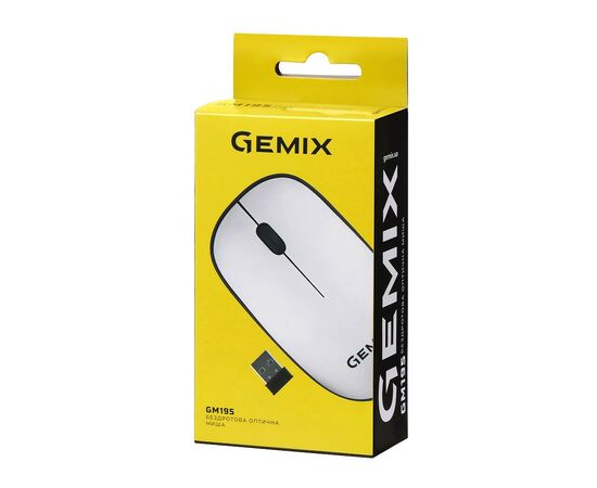 Мышка Gemix GM195 Wireless White (GM195Wh), изображение 6 Мышка Gemix GM195 Wireless White (GM195Wh), изображение 6