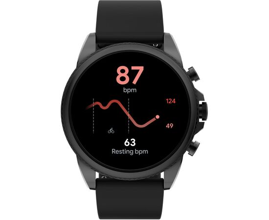 Смарт-часы Fossil Gen 6 Black Silicone (FTW4061), изображение 2 Смарт-часы Fossil Gen 6 Black Silicone (FTW4061), изображение 2