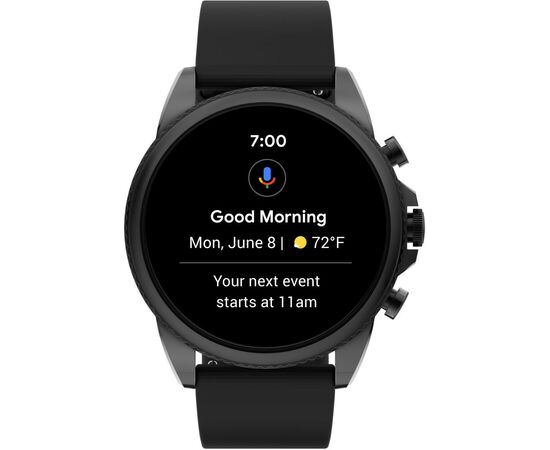 Смарт-часы Fossil Gen 6 Black Silicone (FTW4061), изображение 3 Смарт-часы Fossil Gen 6 Black Silicone (FTW4061), изображение 3