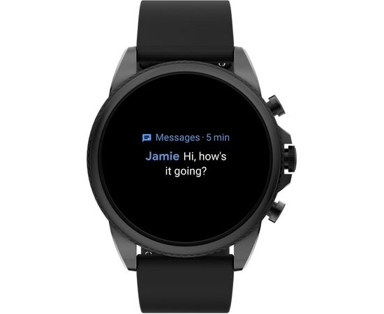 Смарт-часы Fossil Gen 6 Black Silicone (FTW4061), изображение 4 Смарт-часы Fossil Gen 6 Black Silicone (FTW4061), изображение 4