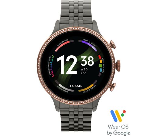 Смарт-часы Fossil Gen 6 Gunmetal Stainless Steel (FTW6078), изображение 6 Смарт-часы Fossil Gen 6 Gunmetal Stainless Steel (FTW6078), изображение 6