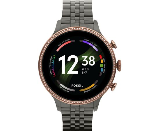 Смарт-годинник Fossil Gen 6 Gunmetal Stainless Steel (FTW6078)