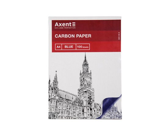 Бумага копировальная Axent A4 100 листов, синий (3301-02-A)