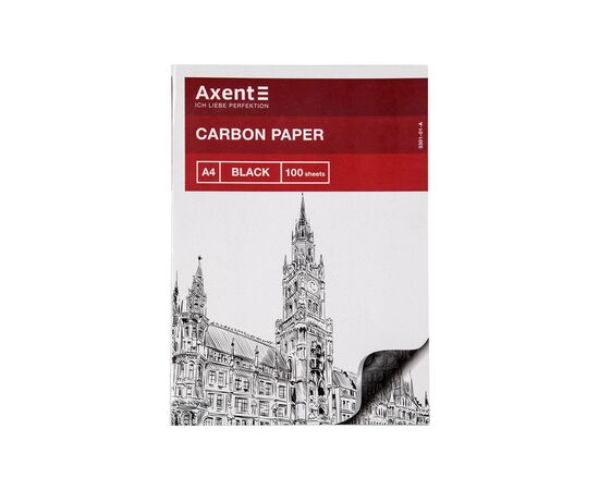 Бумага копировальная Axent A4 100 листов, черная (3301-01-A)