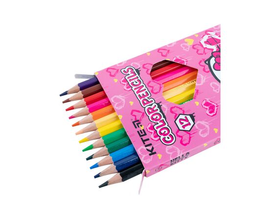 Карандаши цветные Kite Hello Kitty 12 шт (HK21-051), изображение 4 Карандаши цветные Kite Hello Kitty 12 шт (HK21-051), изображение 4