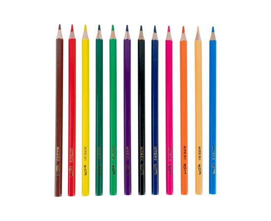 Олівці кольорові Kite Hot Wheels 12 шт (HW21-051), зображення 3 Олівці кольорові Kite Hot Wheels 12 шт (HW21-051), зображення 3