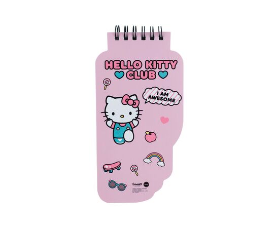 Блокнот Kite на спирали Hello Kitty 50 листов, нелинированный (HK22-465), изображение 3 Блокнот Kite на спирали Hello Kitty 50 листов, нелинированный (HK22-465), изображение 3