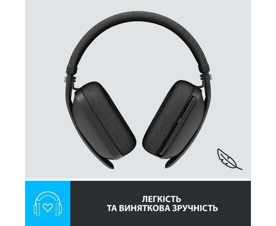 Наушники Logitech Zone Vibe 125 Graphite (981-001126), изображение 5 Наушники Logitech Zone Vibe 125 Graphite (981-001126), изображение 5