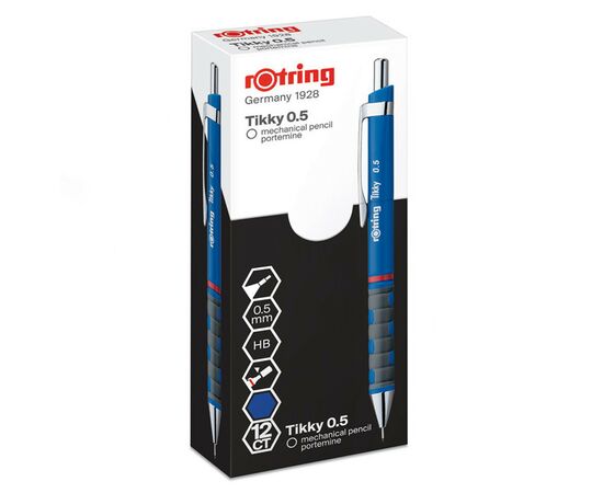 Карандаш механический Rotring Drawing TIKKY Blue PCL 0,5 (R1904701), изображение 4 Карандаш механический Rotring Drawing TIKKY Blue PCL 0,5 (R1904701), изображение 4