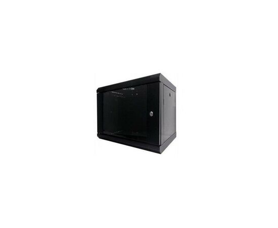 Шафа настінна Hypernet 9U 19" 600x600 (WMNC66-9U-FLAT-AC-BLACK)