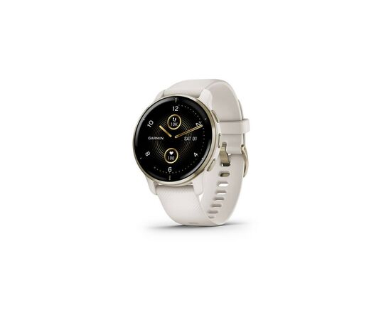 Смарт-годинник Garmin Venu 2 Plus, Ivory + Cream Gold, GPS (010-02496-12)