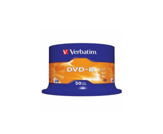 Диск DVD Verbatim 4.7Gb 16X CakeBox 50шт (43548)