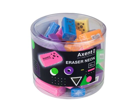 Ластик Axent Neon из EKO PVC, ассорти (1197-A), изображение 2