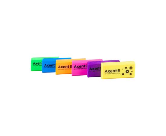 Гумка Axent Neon з EKO PVC, асорти (1197-A)