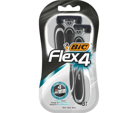 Бритва Bic Flex 4 3 шт. (3086123220614)