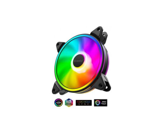 Кулер для корпуса Zezzio ZF-140 ARGB, изображение 2 Кулер для корпуса Zezzio ZF-140 ARGB, изображение 2