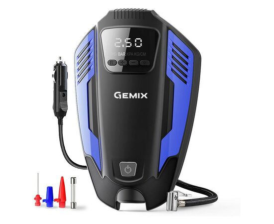Автомобильный компрессор Gemix GEMIX Model E black/blue (10700096), изображение 2 Автомобильный компрессор Gemix GEMIX Model E black/blue (10700096), изображение 2