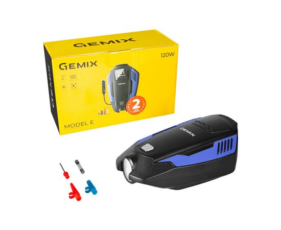 Автомобильный компрессор Gemix GEMIX Model E black/blue (10700096), изображение 3 Автомобильный компрессор Gemix GEMIX Model E black/blue (10700096), изображение 3