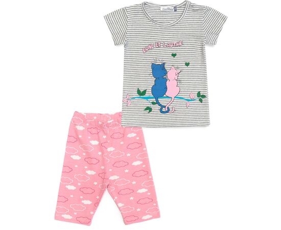 Пижама Matilda с котиками (12311-3-128G-pink)