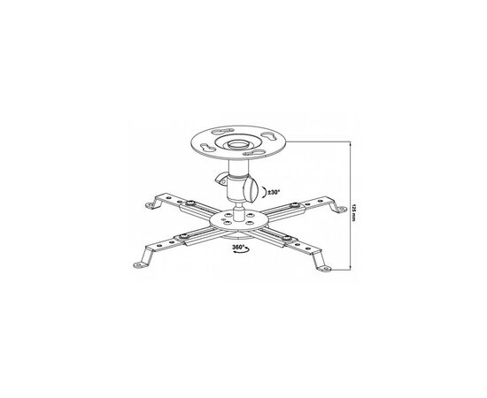 Кронштейн для проектора Walfix PB-14W, изображение 2 Кронштейн для проектора Walfix PB-14W, изображение 2