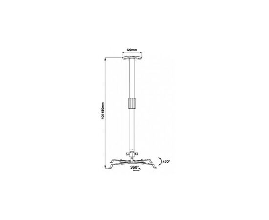 Кронштейн для проектора Walfix PB-15B, изображение 2 Кронштейн для проектора Walfix PB-15B, изображение 2