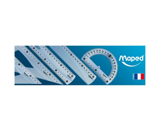 Линейка Maped пластиковая ESSENTIALS, 20см, прозрачный (MP.146112), изображение 3 Линейка Maped пластиковая ESSENTIALS, 20см, прозрачный (MP.146112), изображение 3