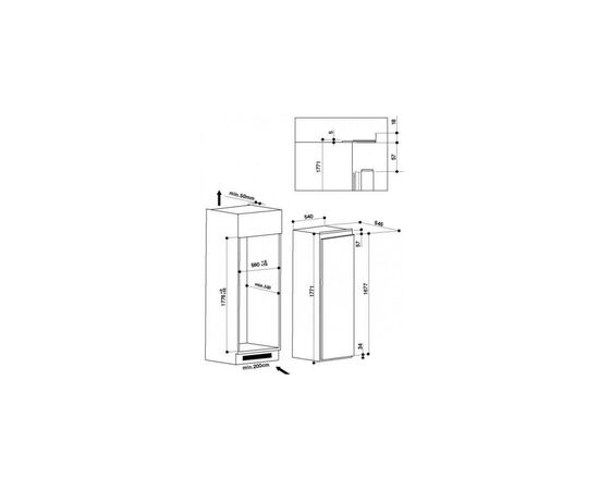 Морозильная камера Whirlpool AFB1840A+, изображение 3 Морозильная камера Whirlpool AFB1840A+, изображение 3