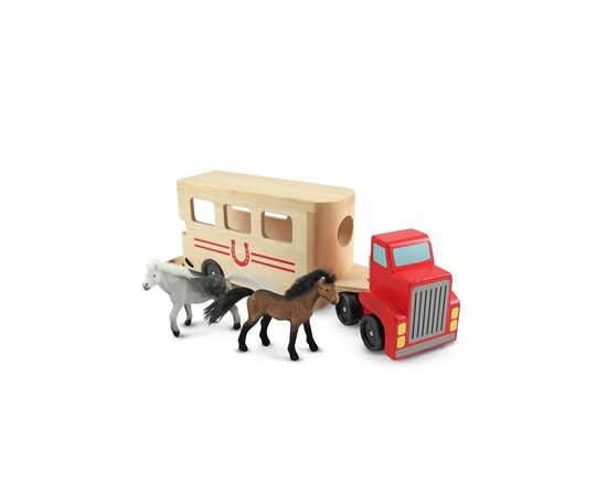 Ігровий набір Melissa&Doug автомобіль-причіп для коней (MD14097)