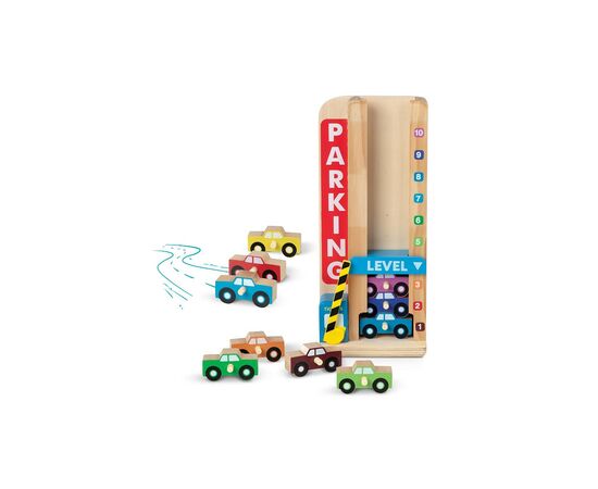 Игровой набор Melissa&Doug деревянный "Парковка и машинки" (MD15182), изображение 2