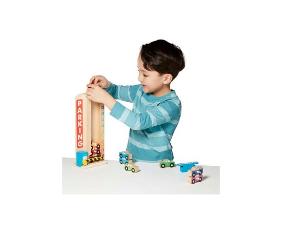 Игровой набор Melissa&Doug деревянный "Парковка и машинки" (MD15182), изображение 3