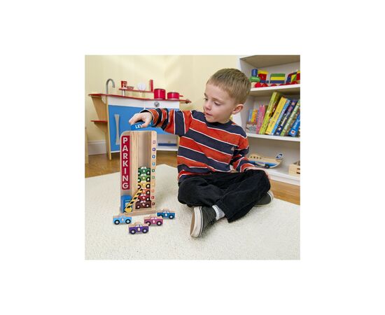 Игровой набор Melissa&Doug деревянный "Парковка и машинки" (MD15182), изображение 4