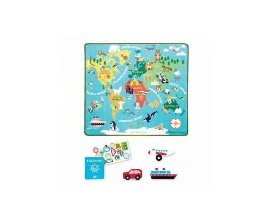 Детский коврик Melissa&Doug Карта мира (MD15194), изображение 4 Детский коврик Melissa&Doug Карта мира (MD15194), изображение 4